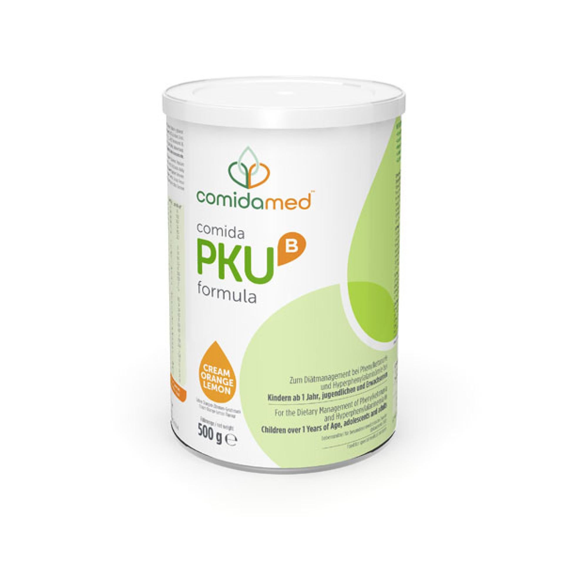 comida PKU B formula Orange