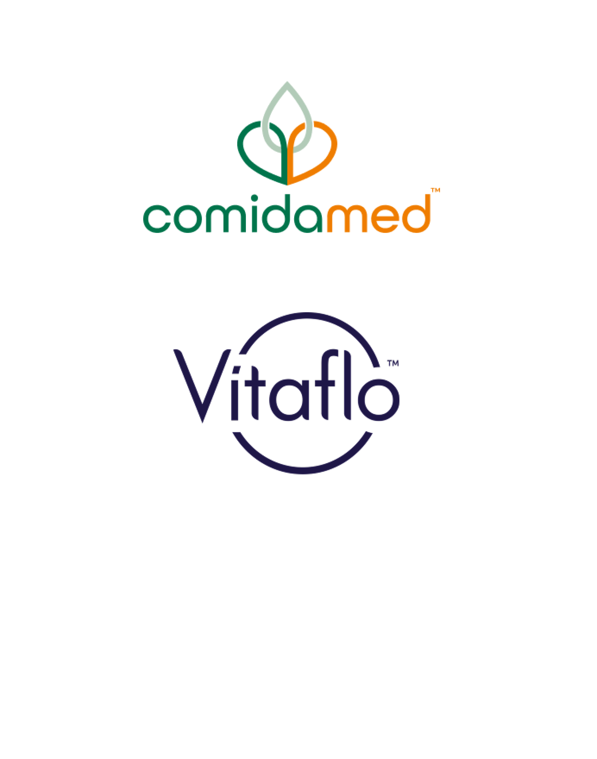 comidamed and Vitaflo logos